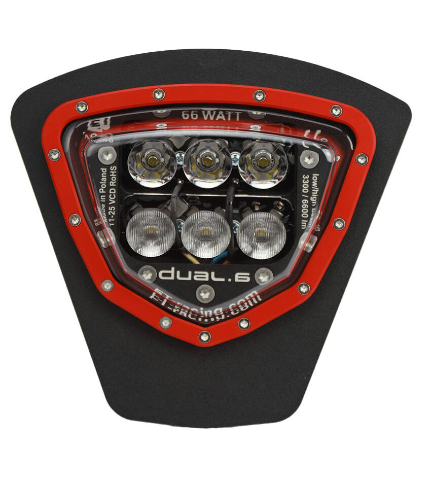 LED lamp Headlight DUAL.6 GAS GAS  EC 250-300, EC 250F- 500F 2024 up RED