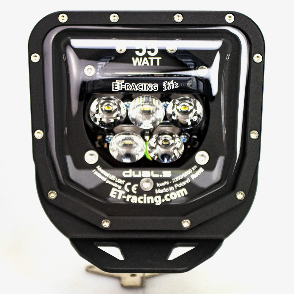 LED lamp Headlight DUAL.5 Husqvarna 2016-2018 TE 150-300 CARBURETOR engine (before TPI) BLACK