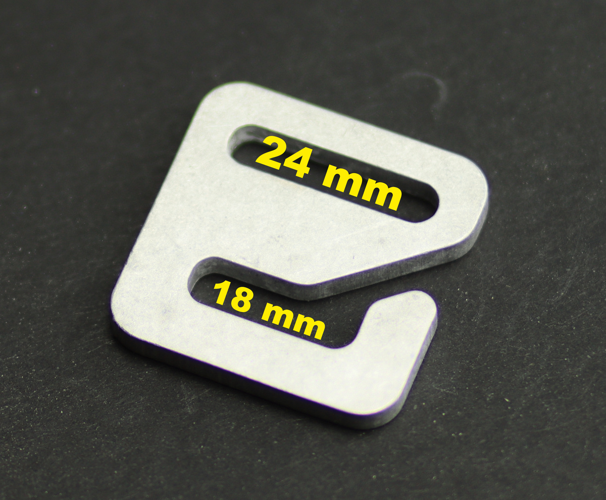 Backpack strap mount 24mm / 18 mm