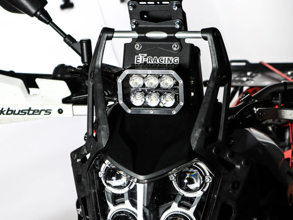LED lamp Headlight Dual.6 YAMAHA TENERE 700 + anti-vibration NAV mount platform (TFT color meter, 2023 up and World Raid)