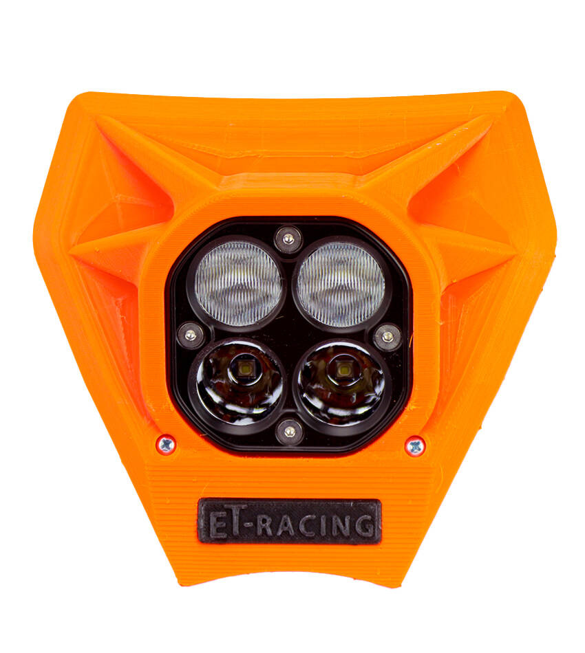 LED Lamp 40 WATT KTM 150-500cc 2024 up 3D PRINT ORANGE