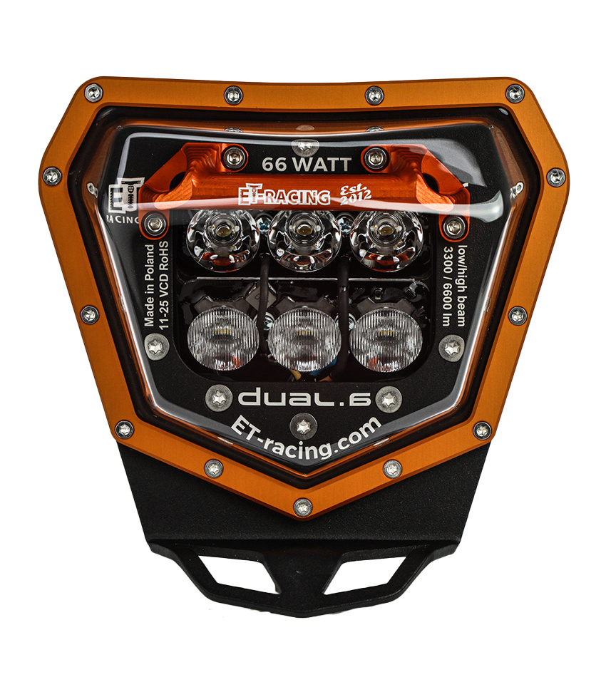 「KTM EXC/XC/SX系 150〜530cc LEDヘッドランプ」 LED Headlight Headlamp with Beam For KTM EXC EXCF SX SXF XC