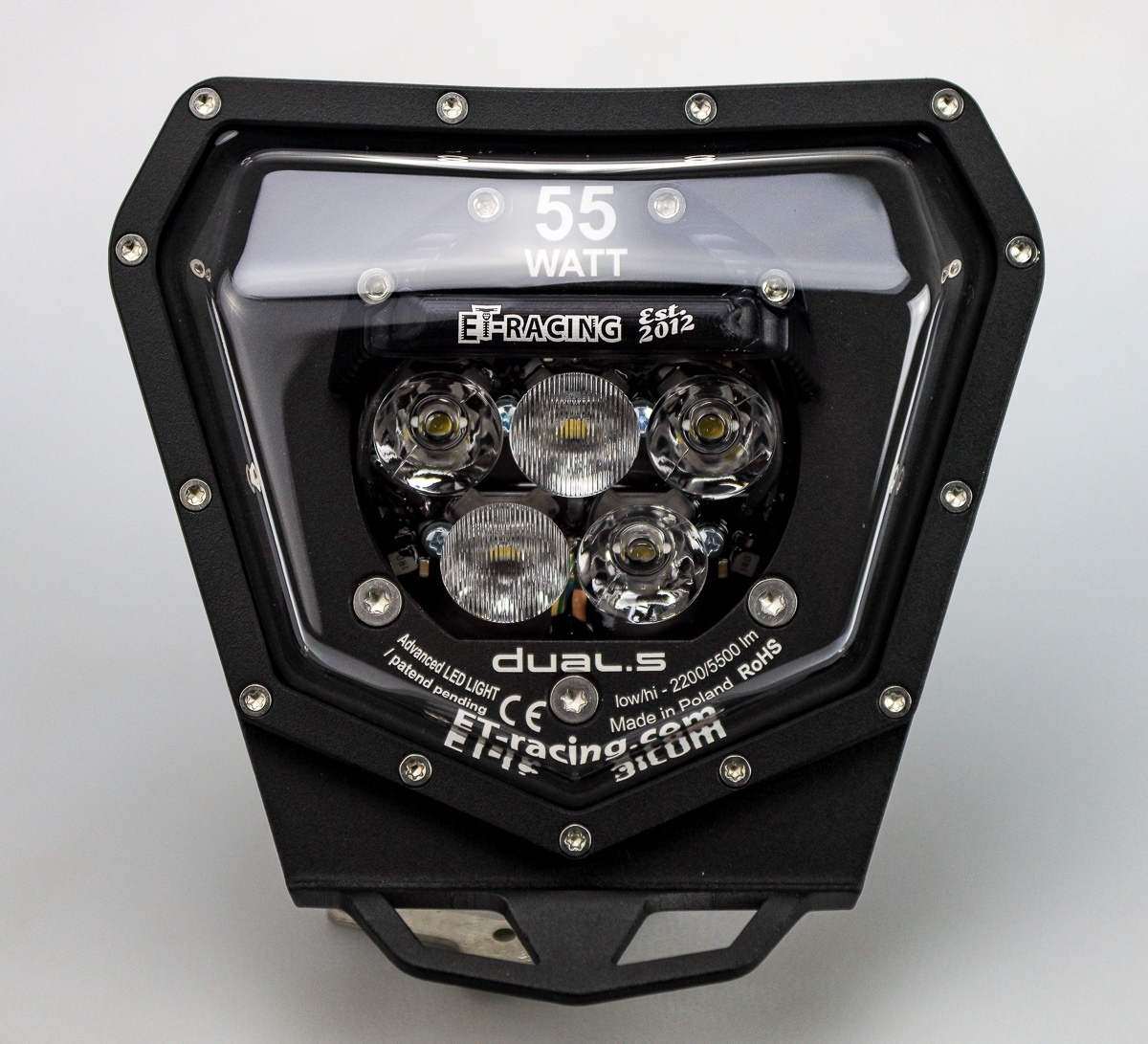 LED lamp Headlight Dual.5 KTM 125-300cc 2014-2017 EXC CARBURETOR engine (before TPI)  BLACK