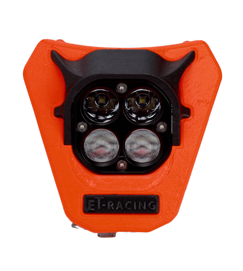 LED Lamp 40 WATT KTM 150-500cc 2014-2023 3D PRINT ORANGE