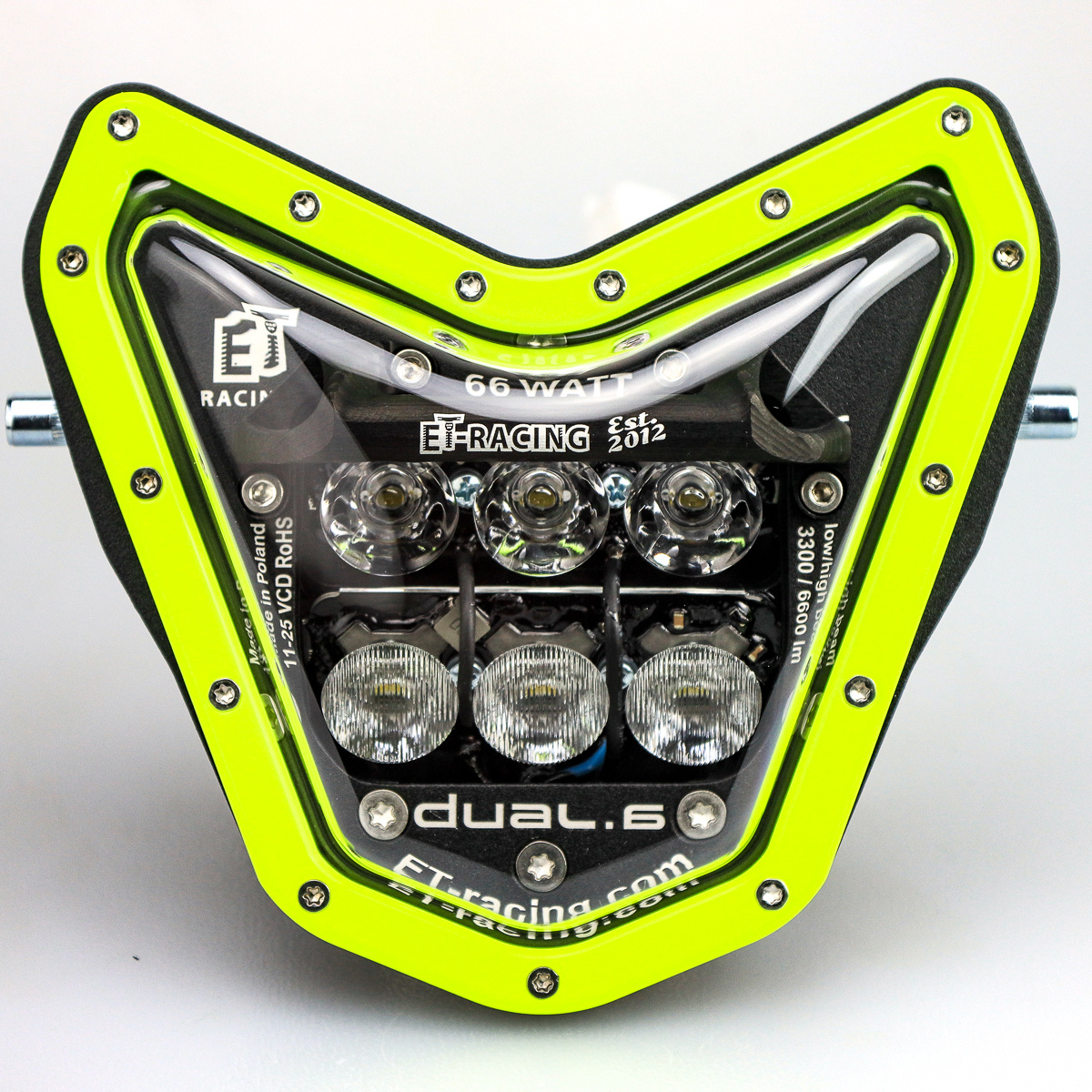 LED lamp Headlight DUAL.5 SHERCO 250SE-300SE, 250SEF-500SEF 2024 up FLUO